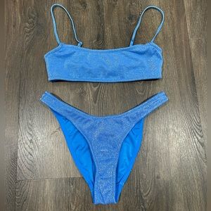 Triangl bathing suit in the color Marina Sparkle